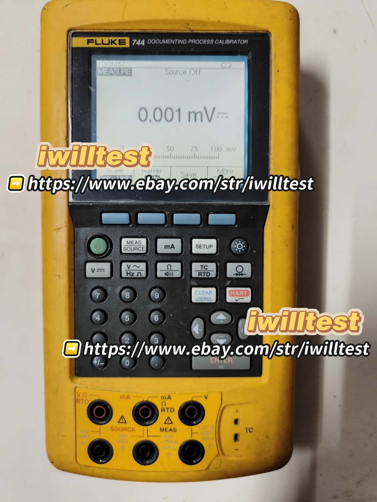Fluke 744 Record multi-function process calibrator/used /DHL *IW