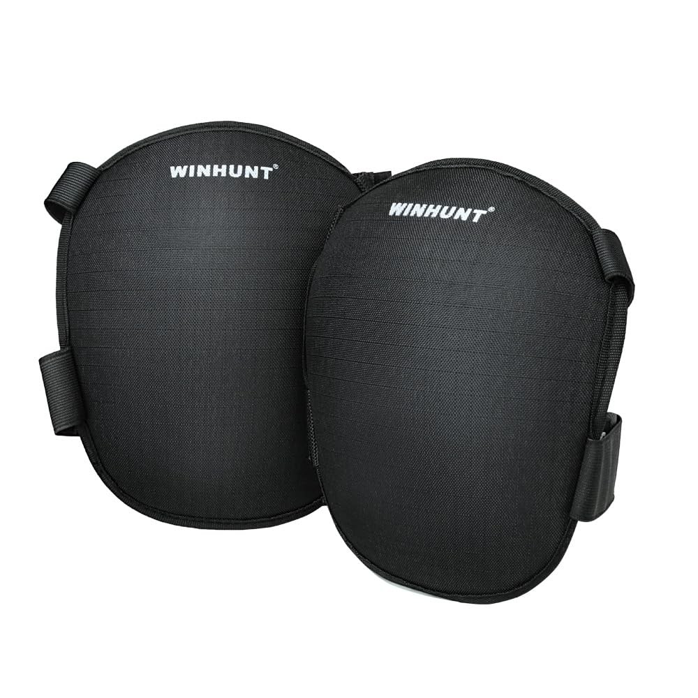 winhunt Professional Gel Knee Pads, Work Pads for X-Large, Black