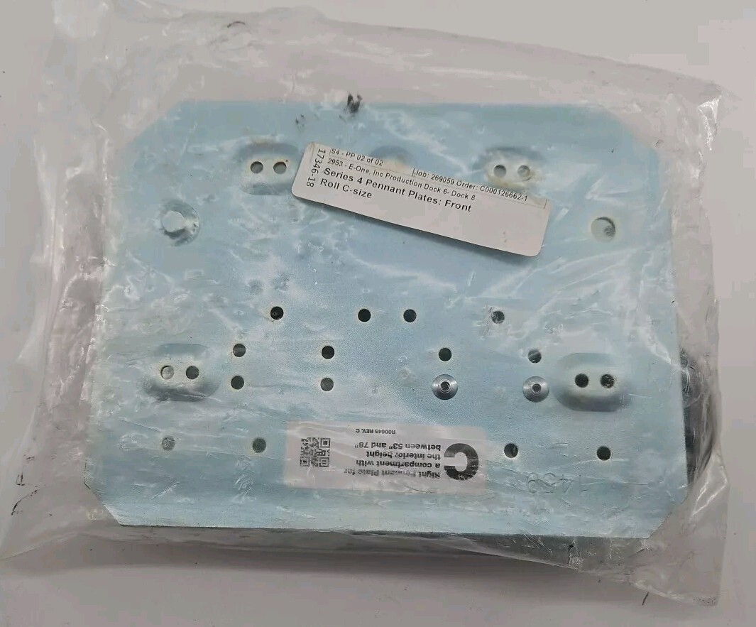 E-One - 17346-18 - Series 4 Pennant Plates - Front - Roll C Size