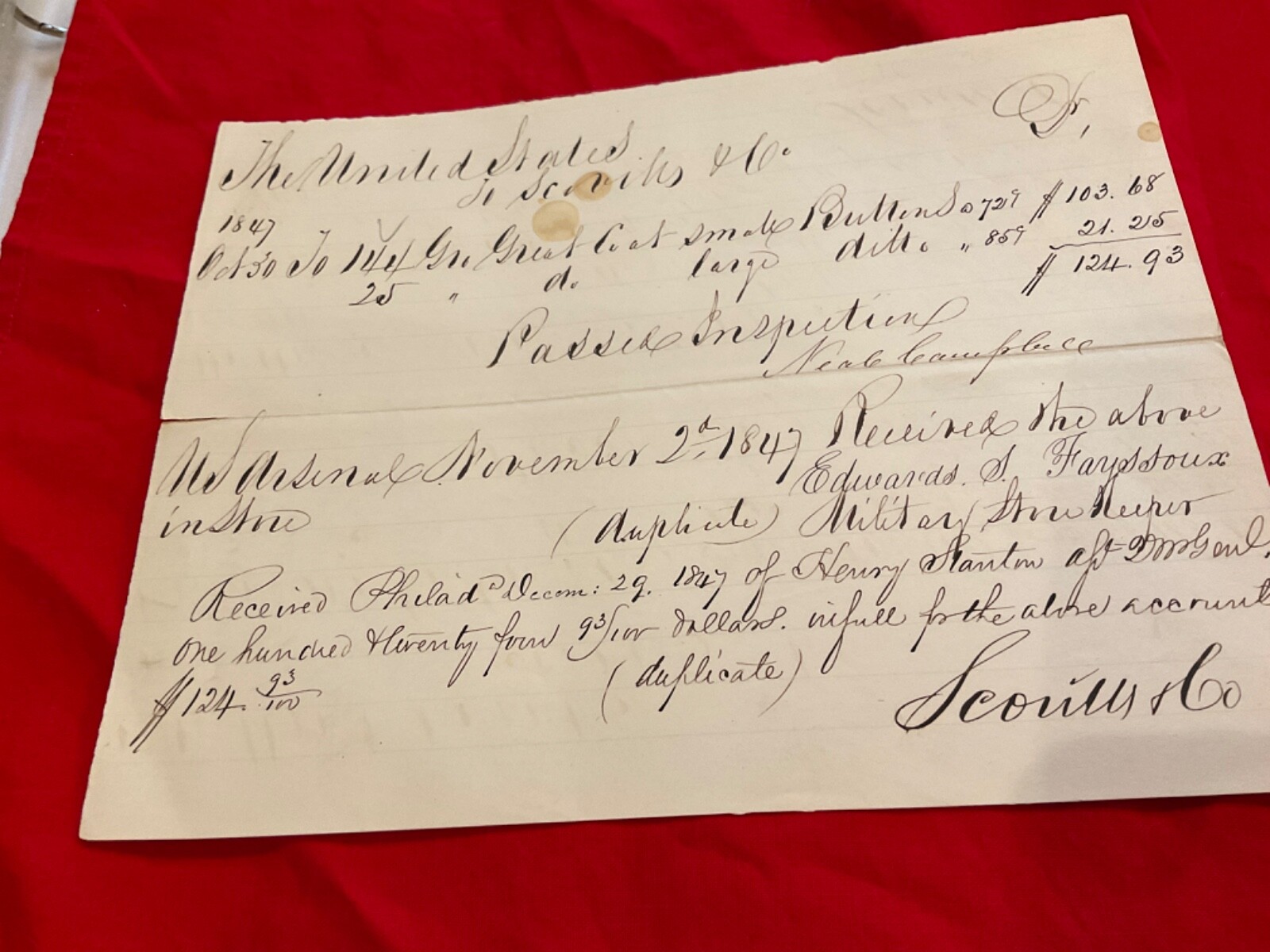 1378 MILITARY BUTTONS SCOVILL GOVERNMENT CONTRACT 1847 COAT BUTTONS