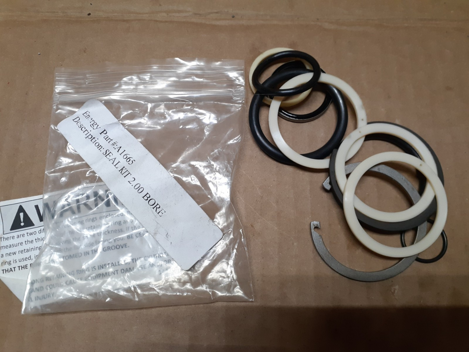 ENERGY PART A1665, SEAL KIT 2.00 BORE