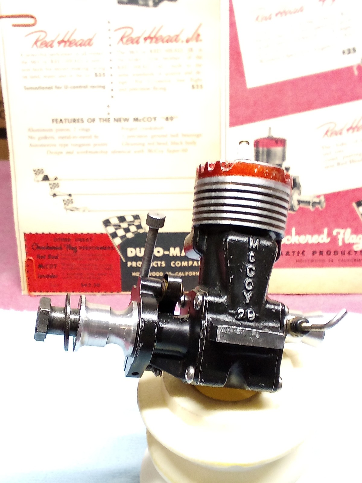 Vintage McCoy Red Head 29 Racing Ignition Engine 1947 - #231