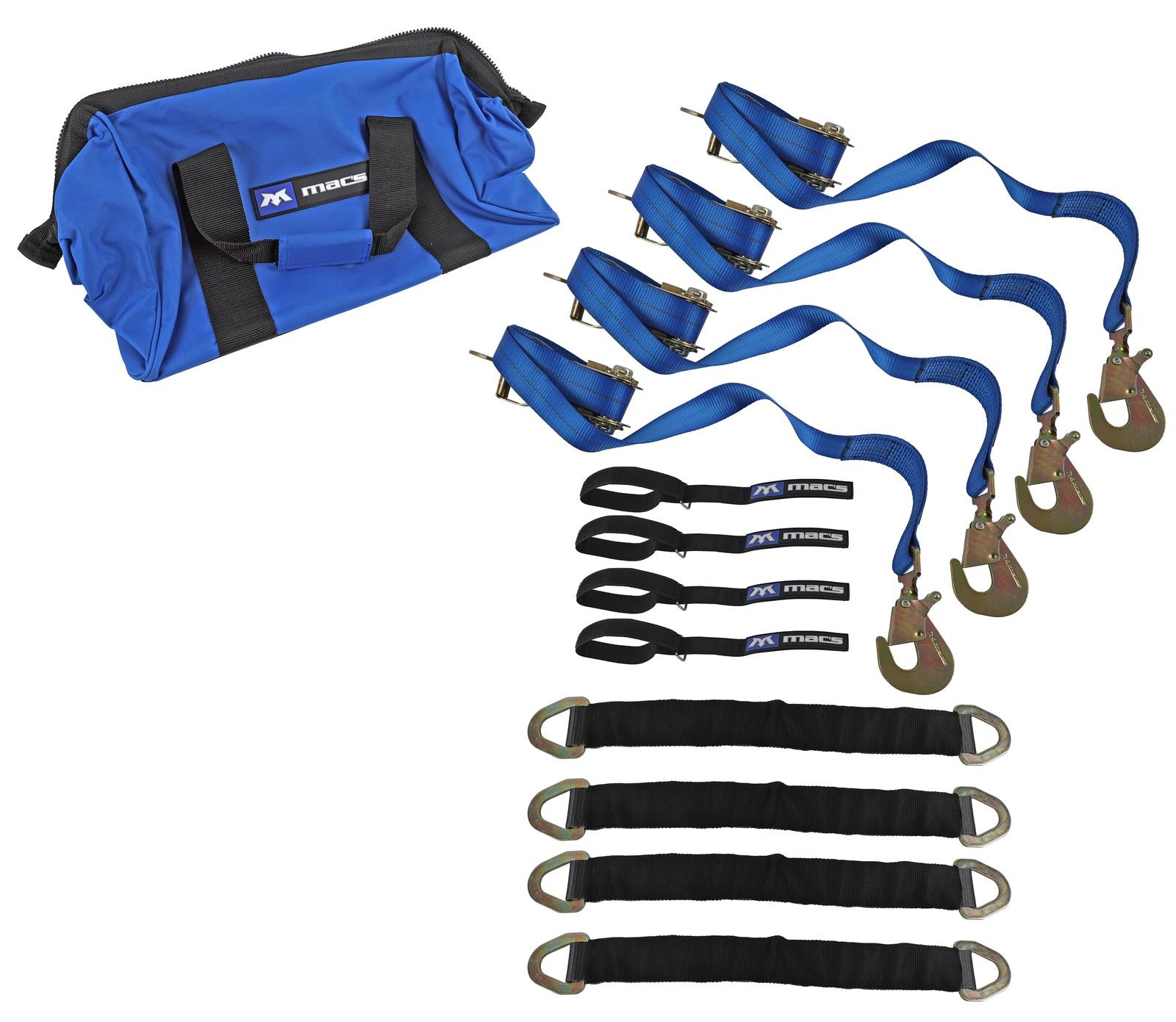 Mac's Ultra Pack Ratchet Straps Axle Straps Storage Bag 10000 lb. Strap 512218