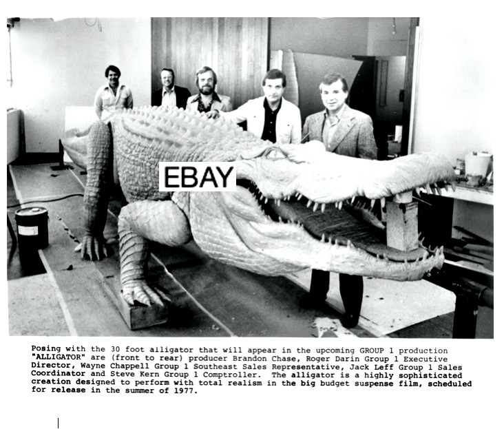 SALE: ALLIGATOR 1980 HORROR MOVIE PHOTO #2 SCI-FI SPFX BEHIND-THE-SCENES