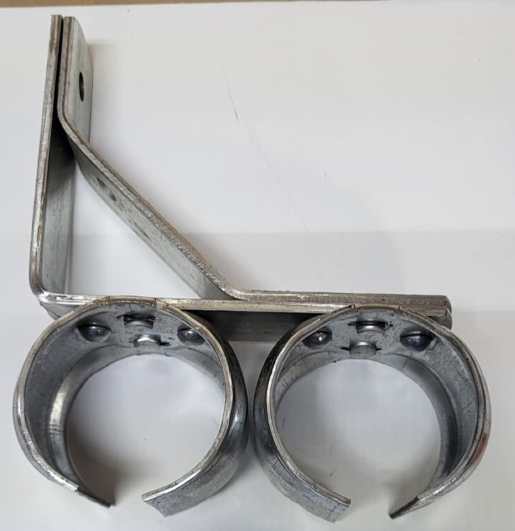 Sliding Universal Double Track Bracket, Zinc Finish For double sliding doors 534