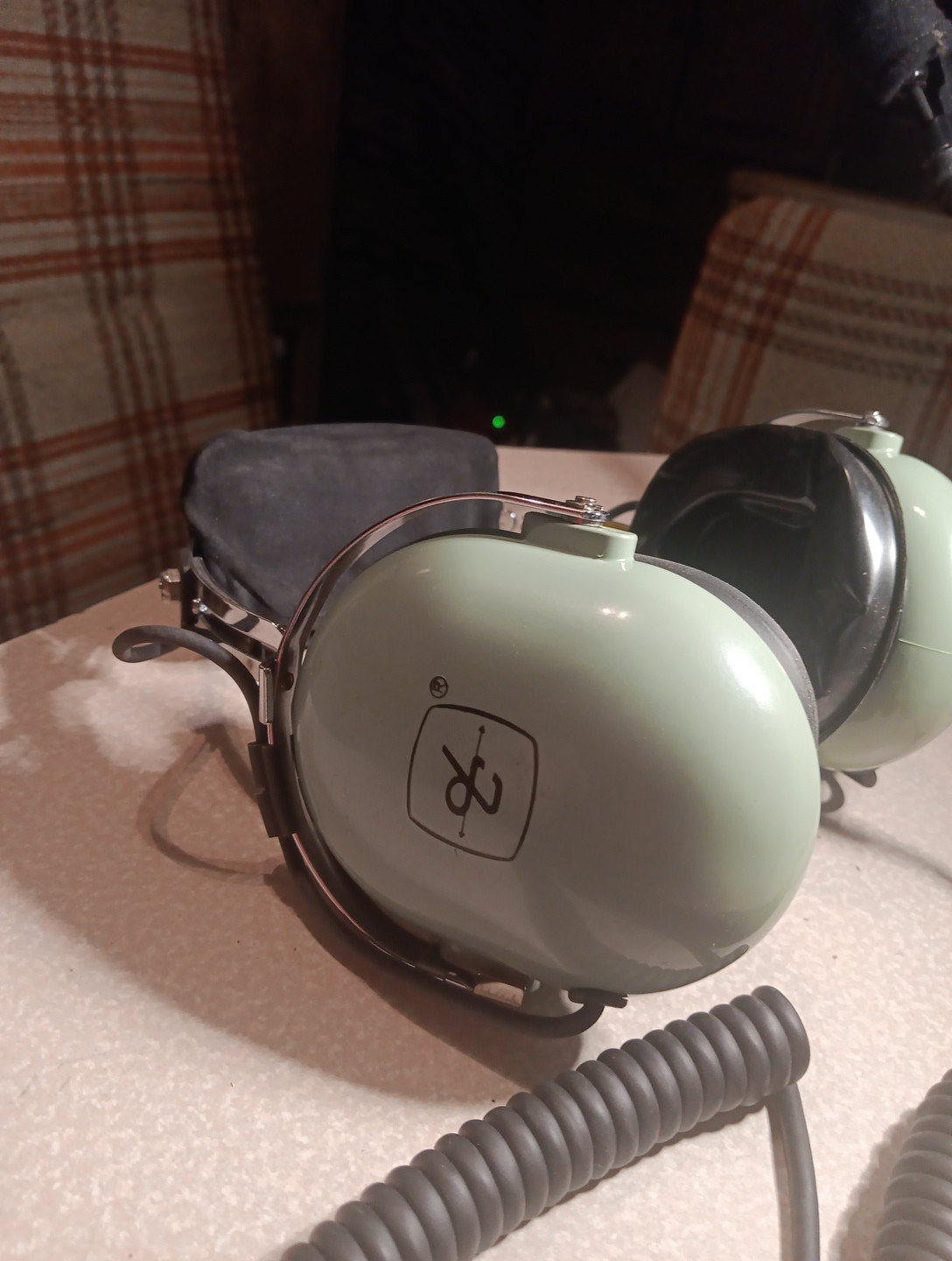 David Clark Aviation Headphones w/mic.