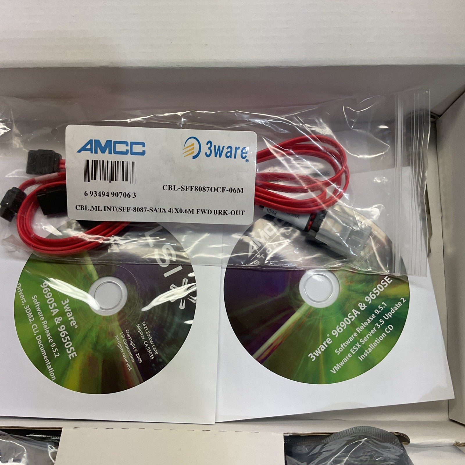 LSI 3ware 9650SE-4LPML SATA II 3 Gbps RAID Controller Card OPEN BOX