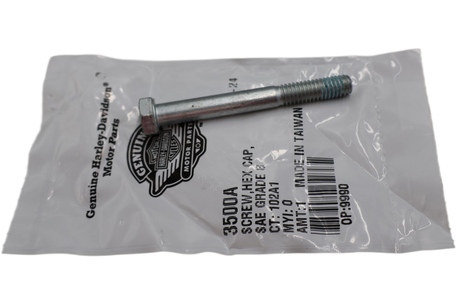 3500A NEW OEM HARLEY-DAVIDSON SCREW HEX HEAD 5/16"-18 X 2-3/4" W/LOCKPATCH