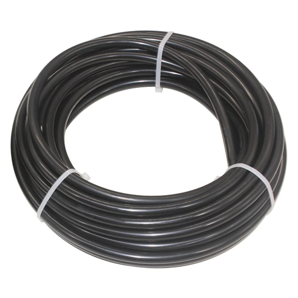 Qolekog Pneumatic 10mm OD Air Line Nylon Tube SAE J844 x 7.5mm, Black