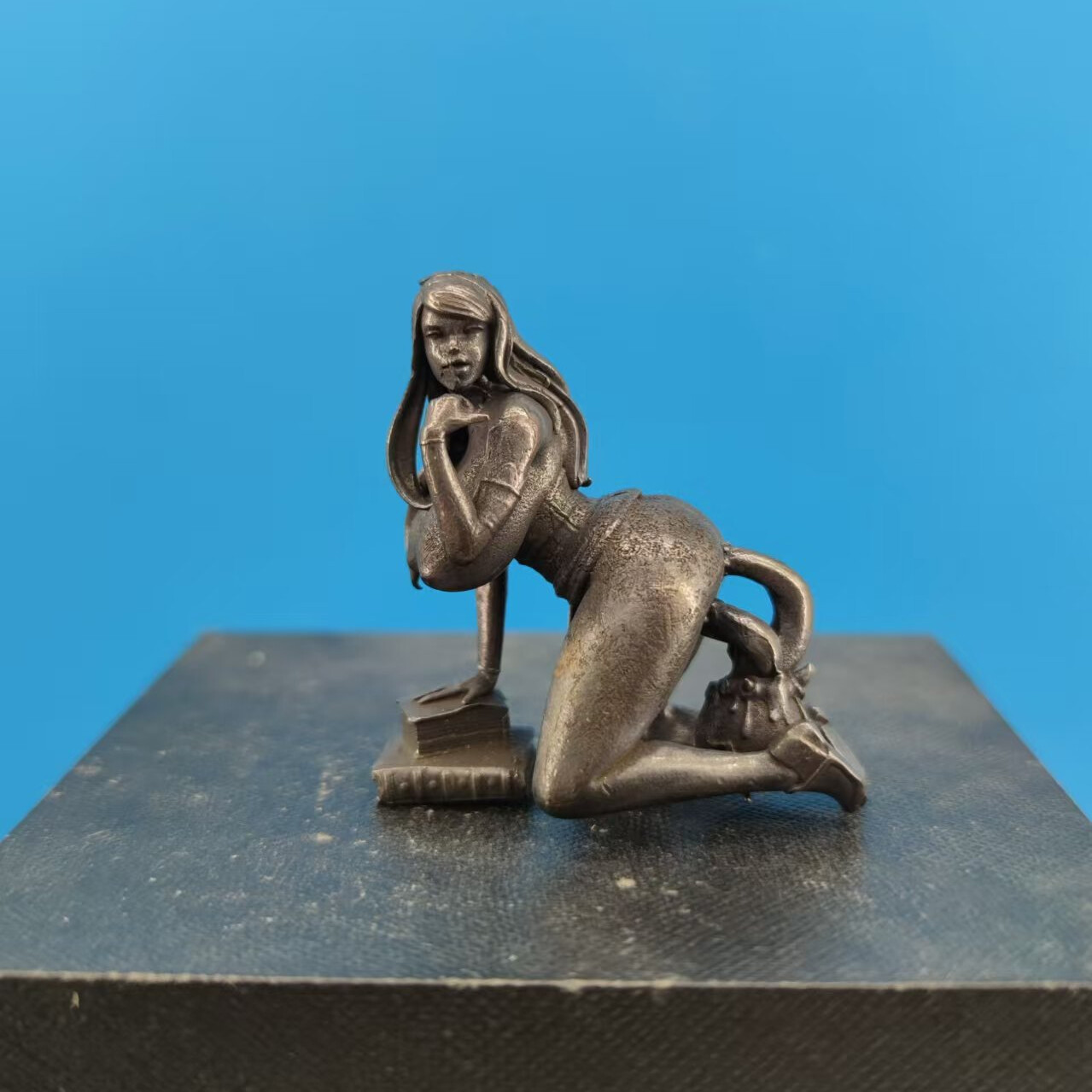 Brass Hot Teacher Girl Statue Art Beauty Hot Model Artworks Sex Culture Collect
