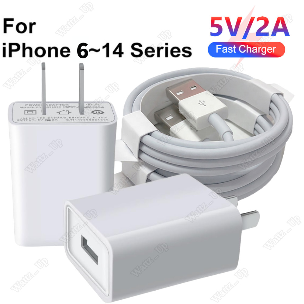 Fast Charger For iPhone 6 7 8 X XR XS 11 12 13 14 Wall Charger Adapter Cable Lot