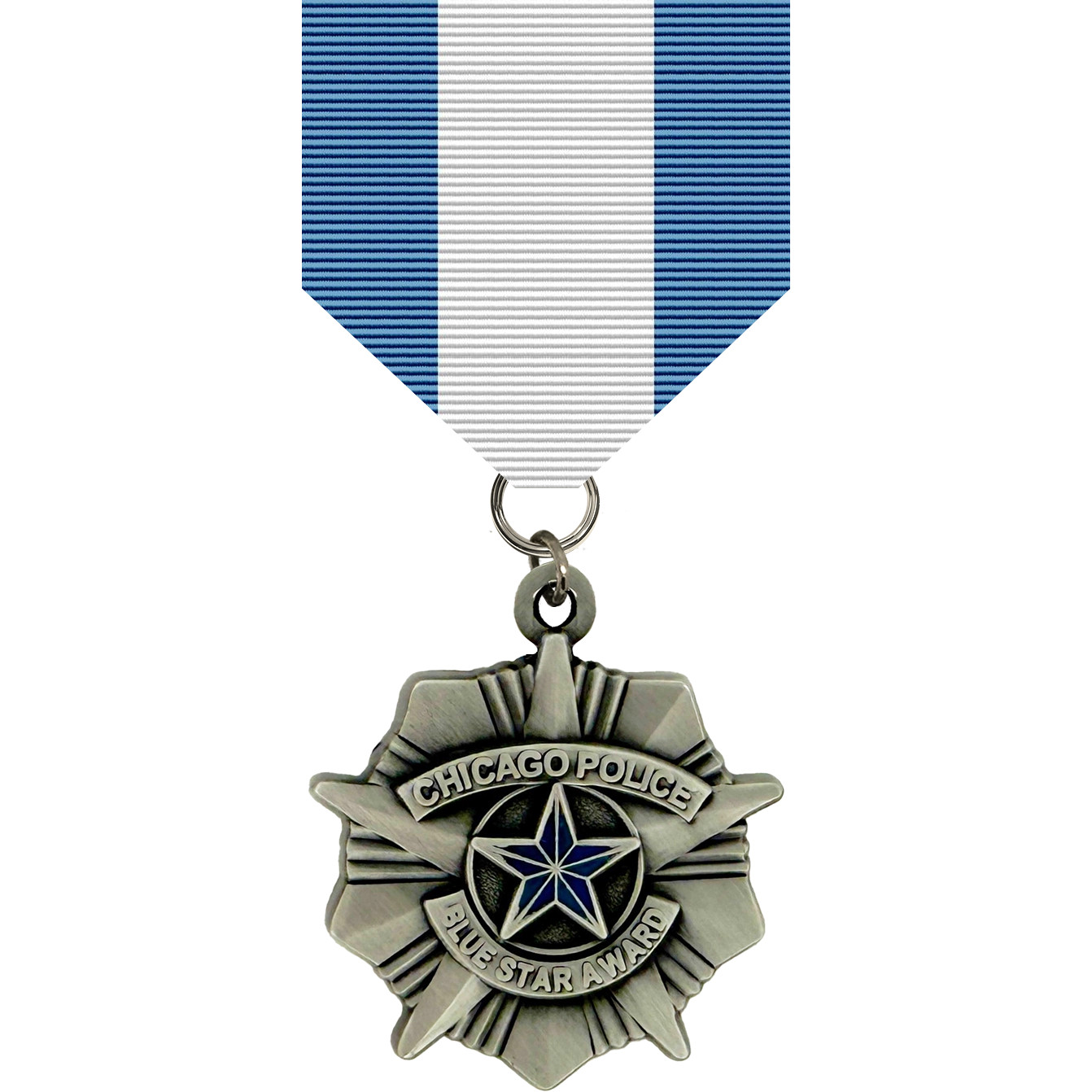 CHICAGO POLICE AWARD MEDAL: Police Blue Star Award