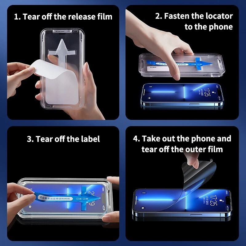 Privacy Screen Protector For iPhone 13 14 15 16e 17 Pro Max Air Edge Full Cover