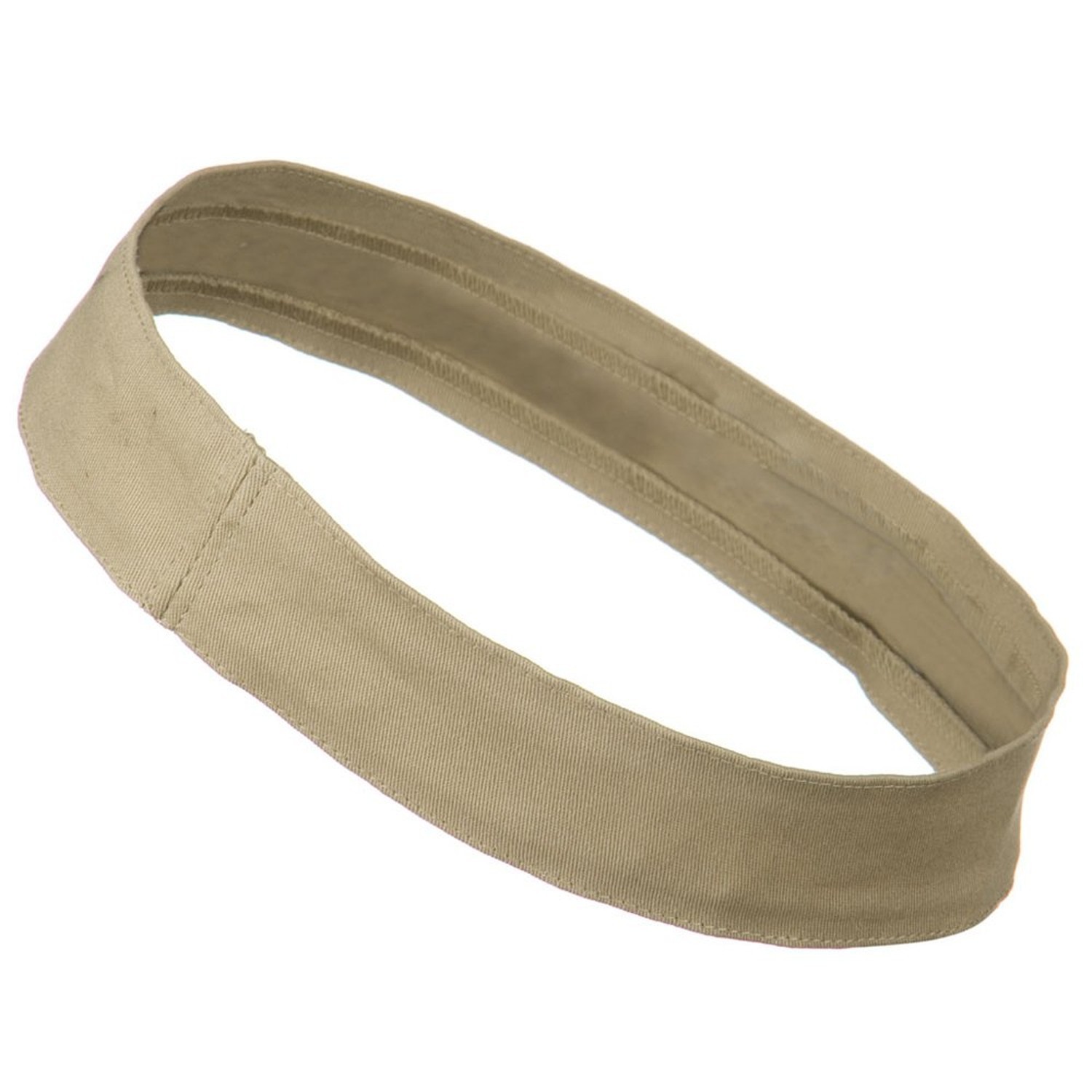 Cotton Twill Stretchable Hat Band (One Size One Size Khaki