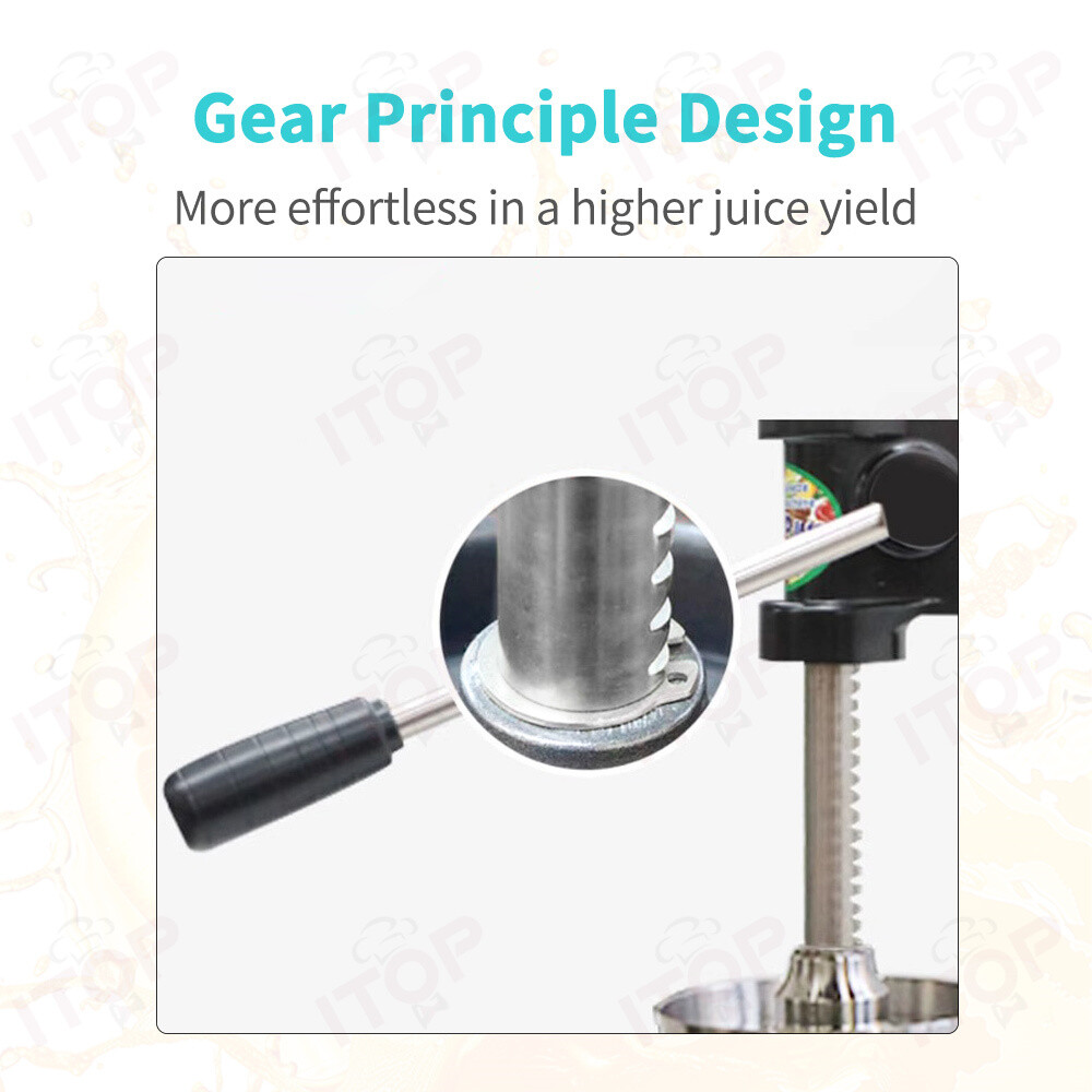 Manual Juicer Lemon Orange Jucer Squeezer Stainless Citrus Press Black