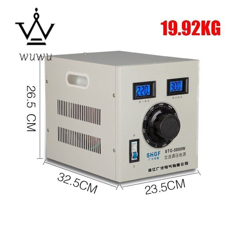 Single-phase AC Voltage Regulator STG-5000W 5KW Output Adjustable 0-300V 5000W