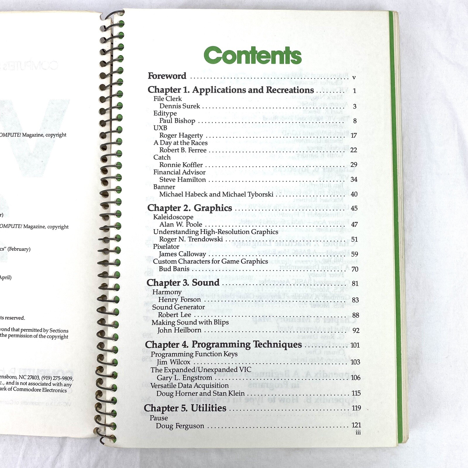 VIC 2 Book COMPUTE! Second Book of VIC Information for the VIC-20 Computer
