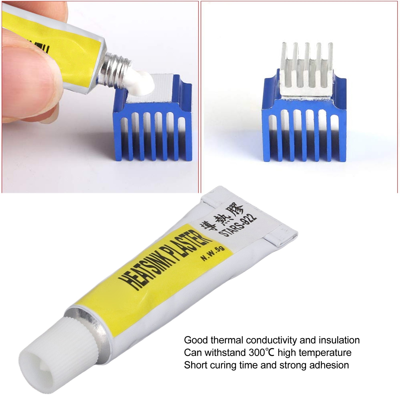5PCS CPU Thermal Paste High Conductivity For 3D Printers White