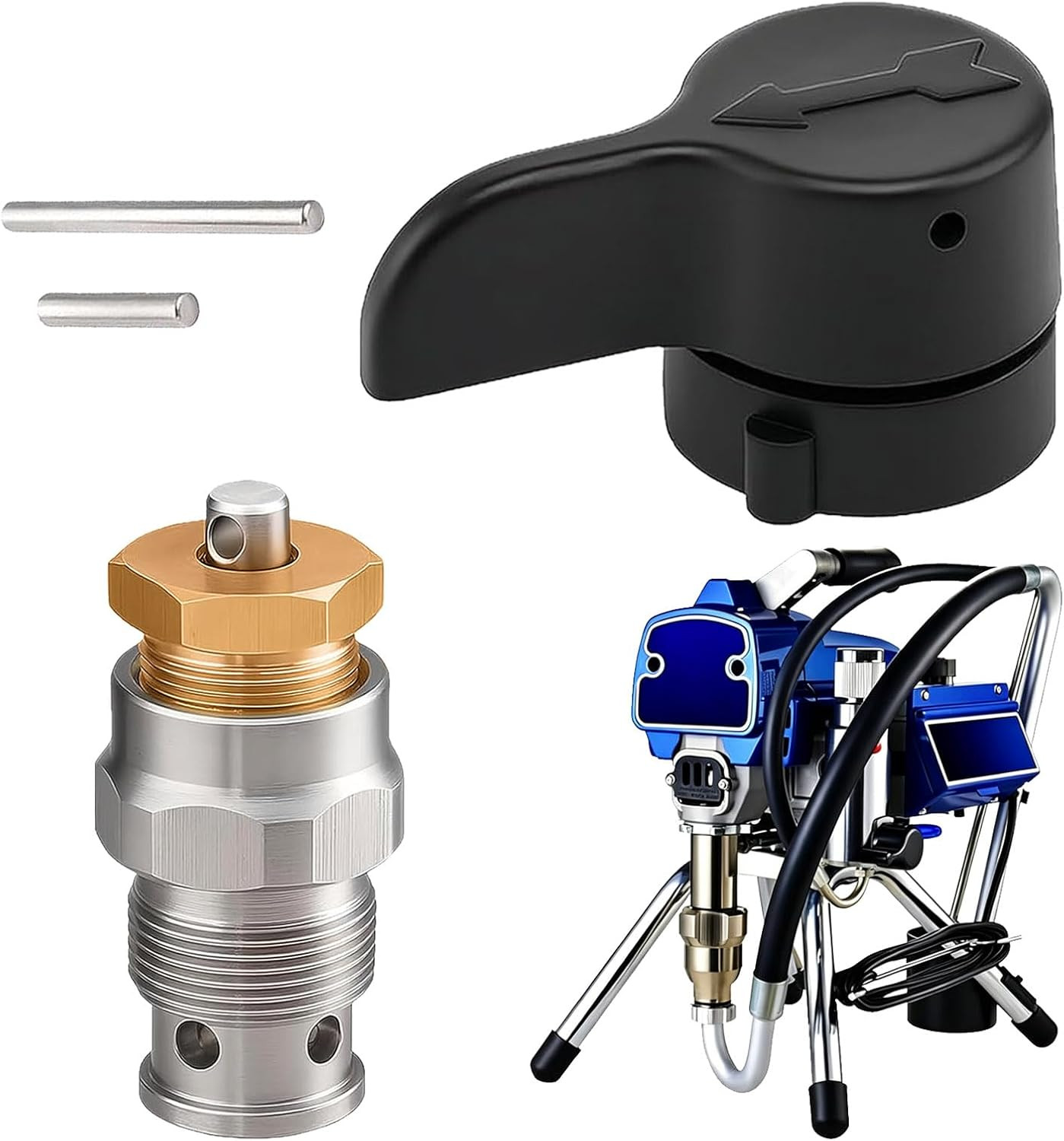 235014 Prime Spray Valve and Drain Valve Compatible with Graco 210 230 390 395 4