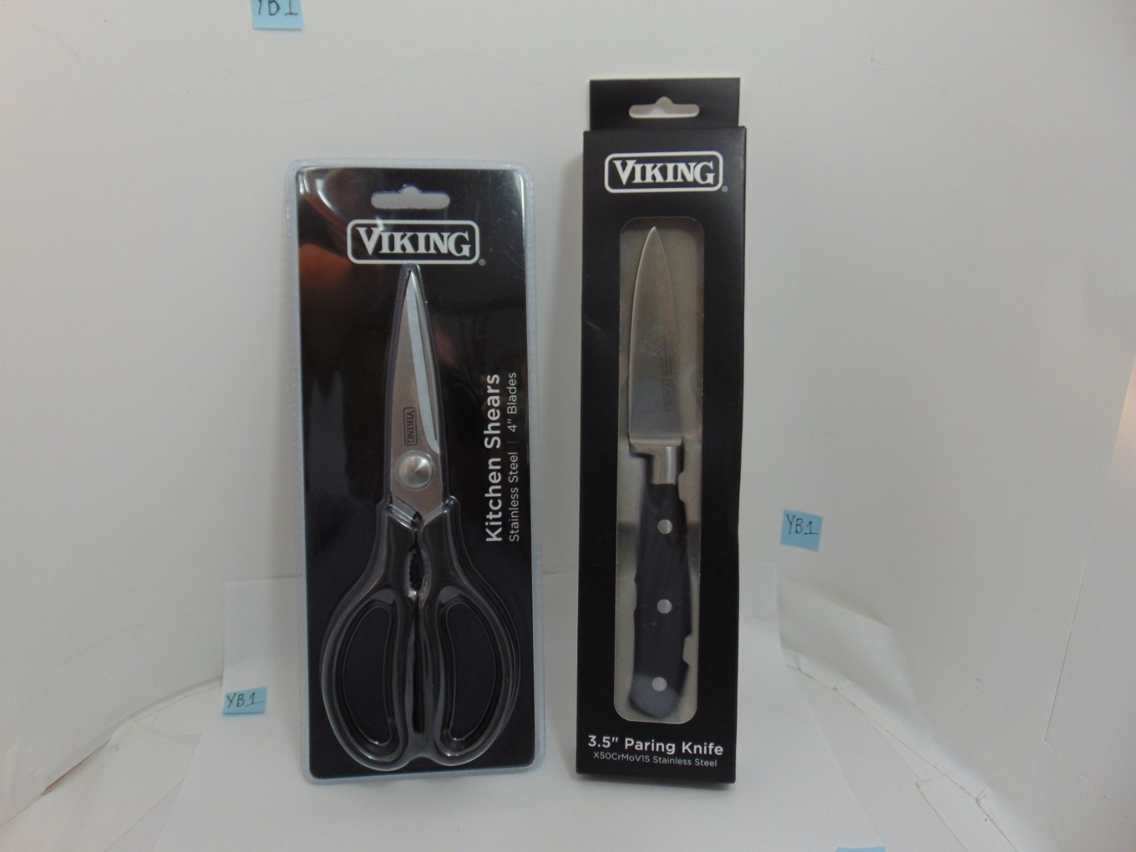 VIKING  BRAND Stainless Steel 2 Piece Set   Scissors  & 3.5 inch Paring Knife