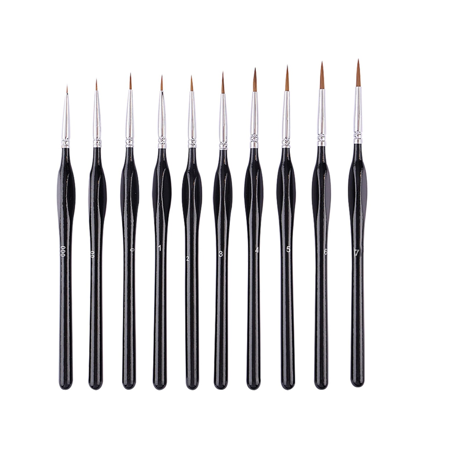 Fine Tip Detail Brush Set Micro Professional Watercolor Face Acrylic Model