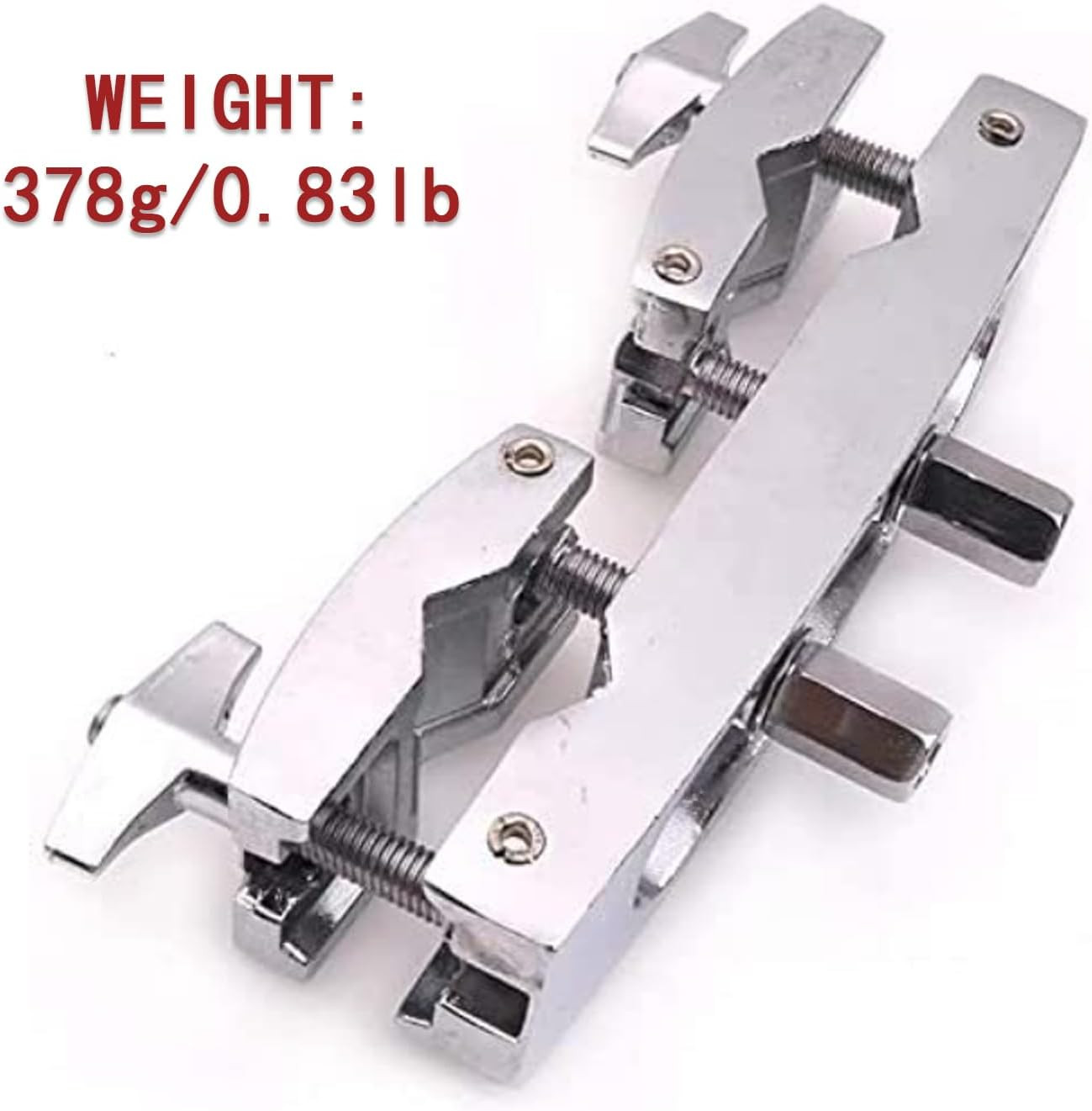Cashbeat Silver Adjustable Multi-Clamp, Quick Release Cymbal Stand Mount Holder