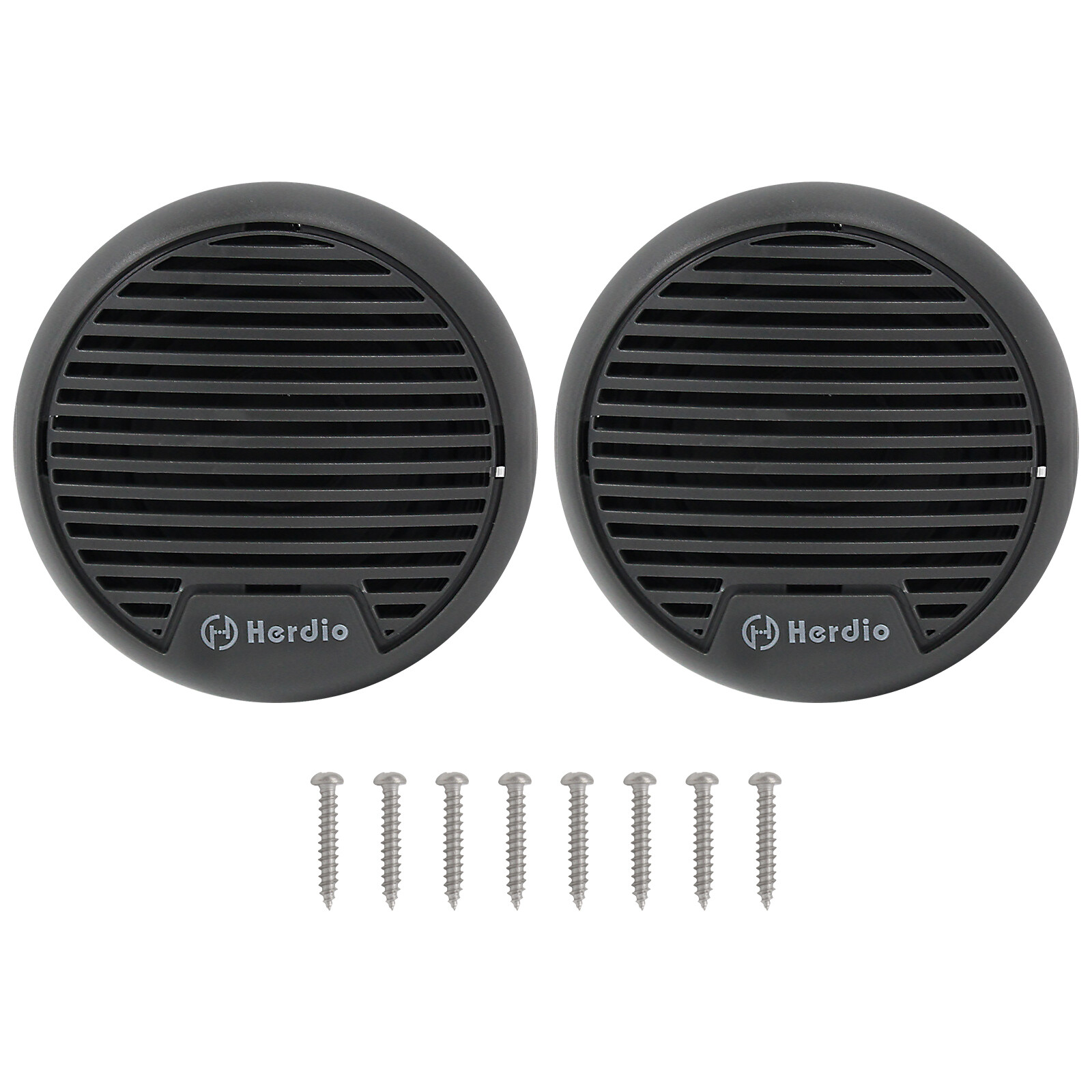 Herdio 2 Pack 3" Marine Coaxial Speakers 140W Waterproof for Boat UTV Motorcycle