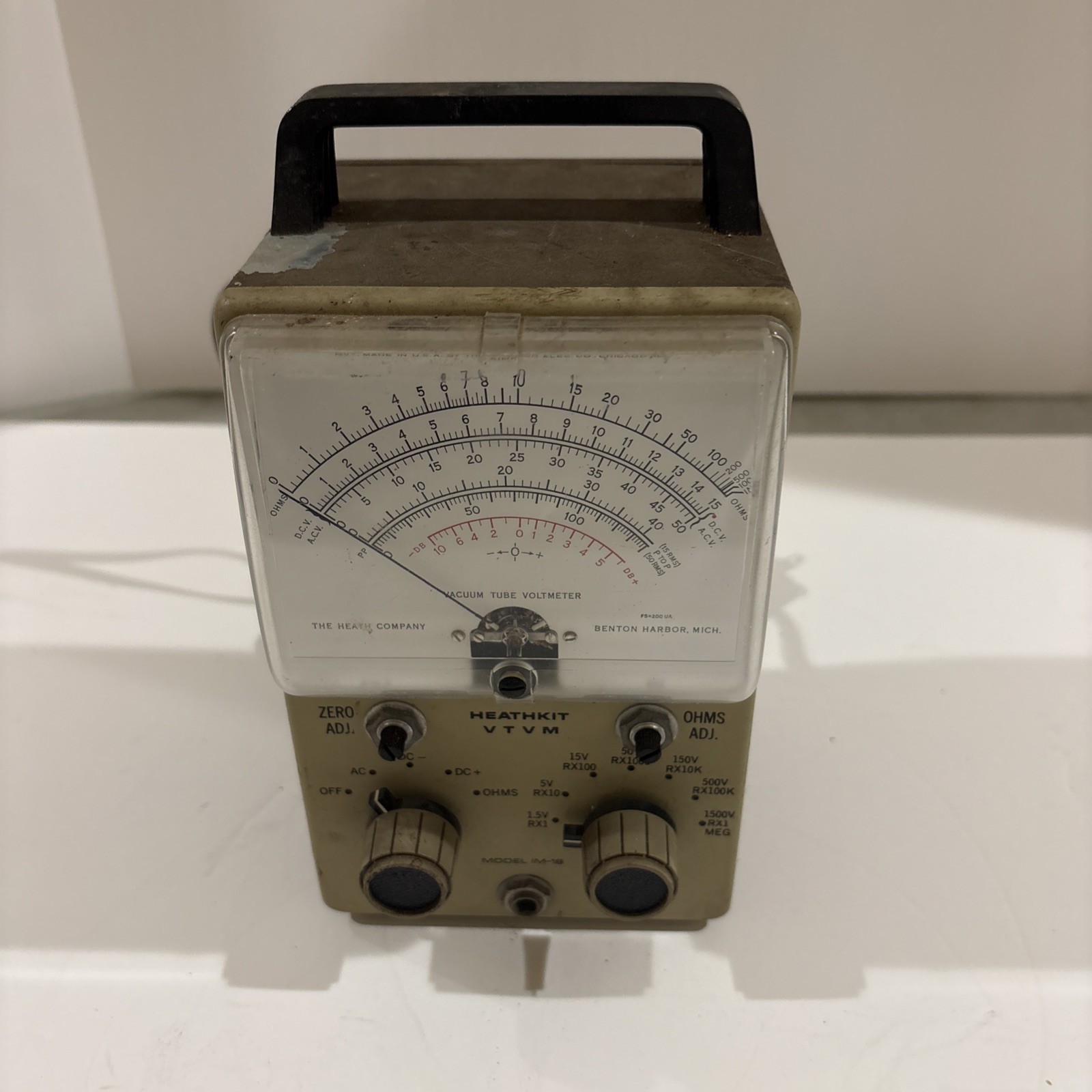 Vintage Heathkit IM-11 VTVM Vacuum Tube Voltmeter – Untested