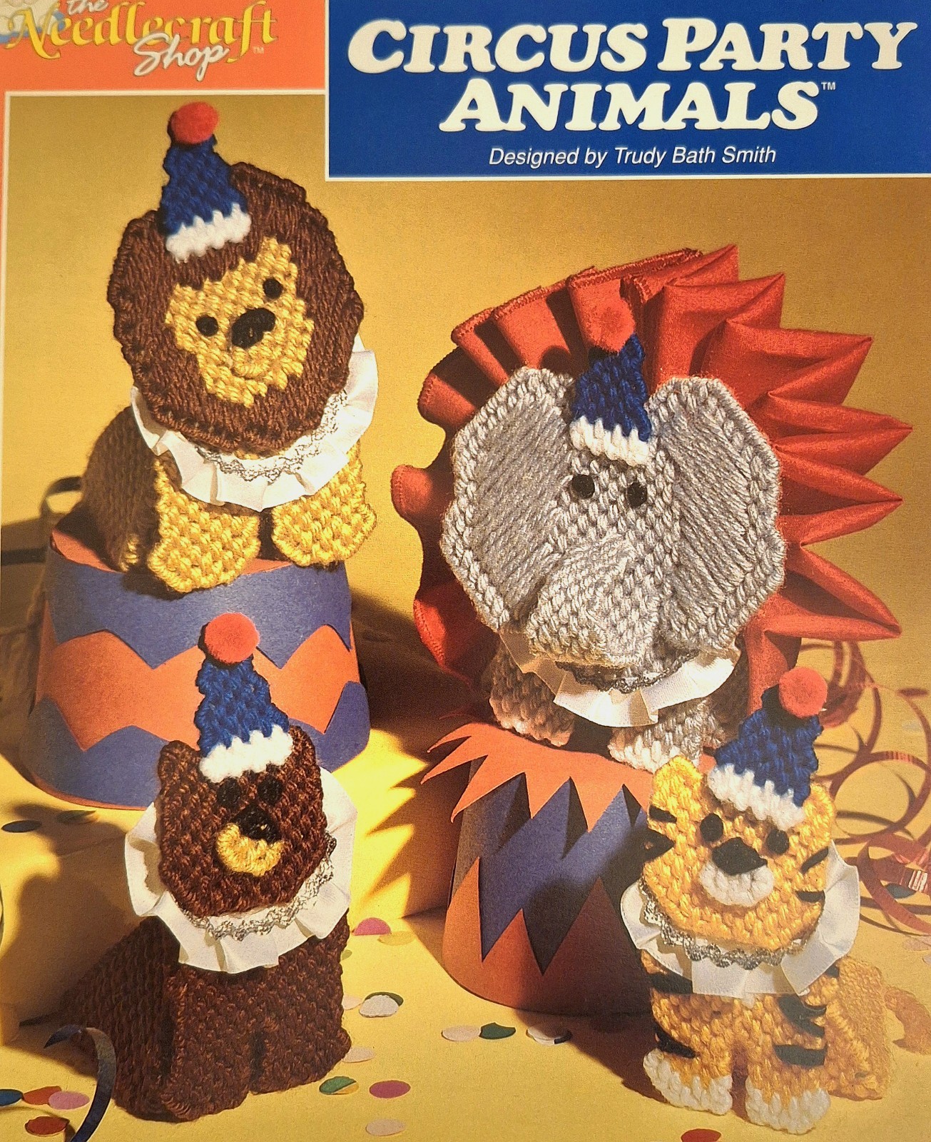 Circus Party Animals - PLASTIC CANVAS Pattern - Needlepoint Shop #913102