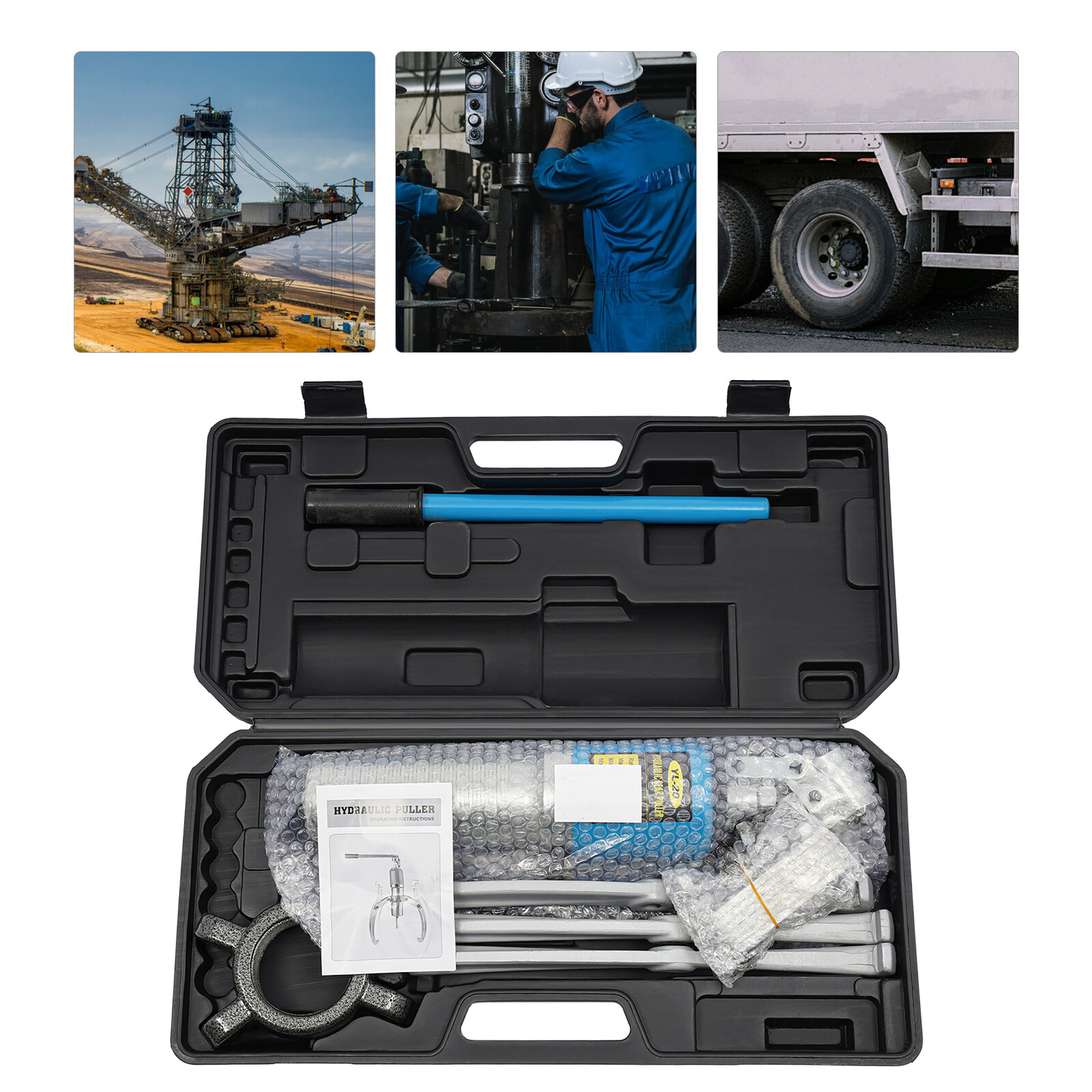 YL-20 Hydraulic Pulling Separator Tool Kit Gear Puller Wheel Bearing Puller Kit