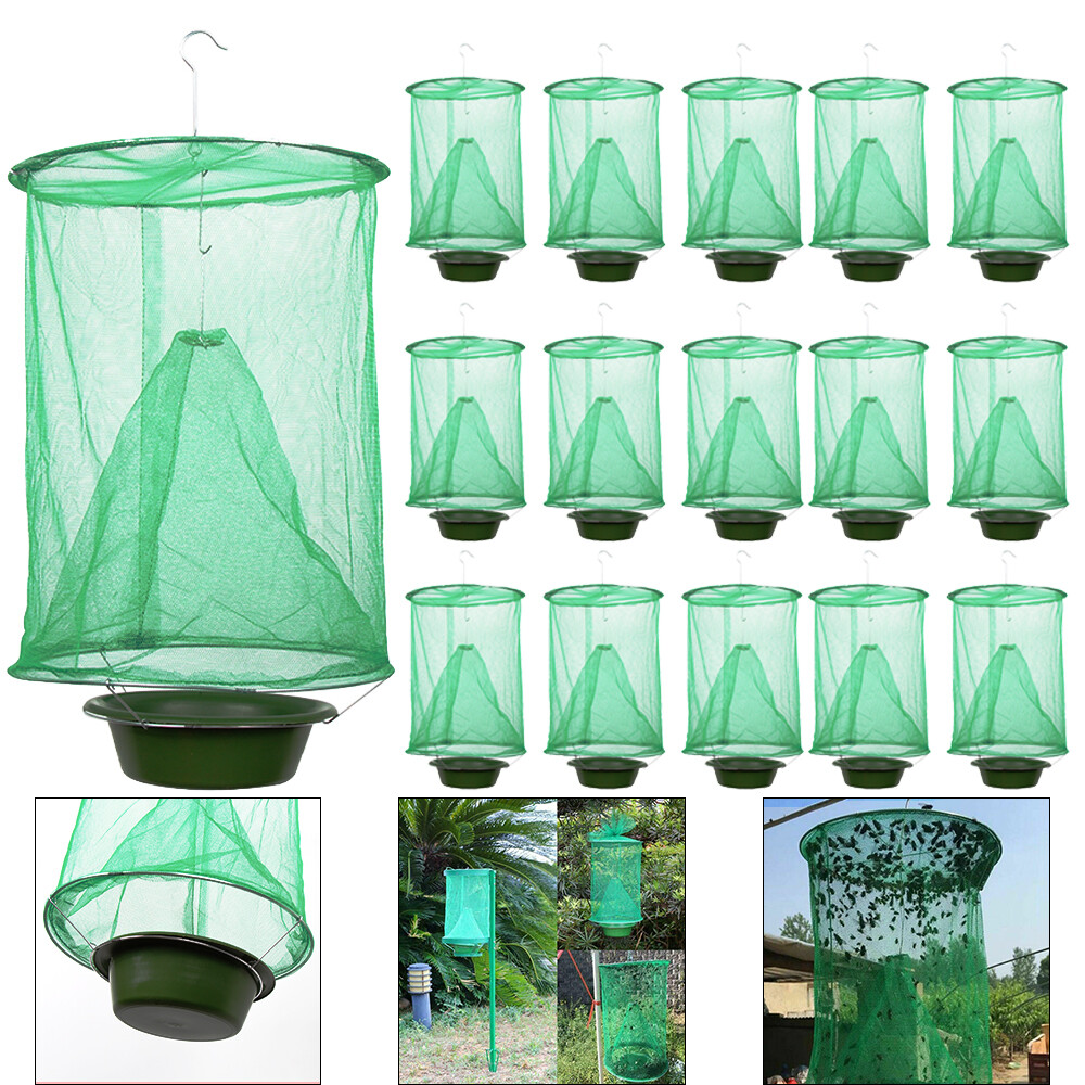 Fly Trap Ranch Reusable Catcher Killer Cage Net Pest Bug Catch Hanging Horse Lot