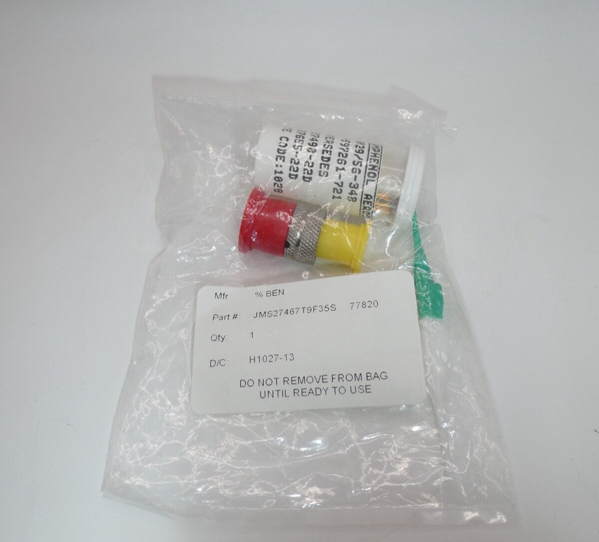 Amphenol MS27467T9F35S 8Lt 6C 6#22D Skt Plug