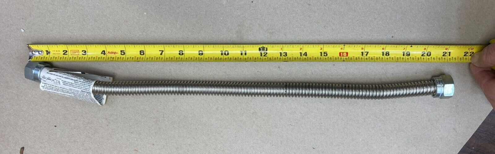 Dormont 30-3131-24/ 0240145 Uncoated Gas Connector 5/8"OD x 24" Length
