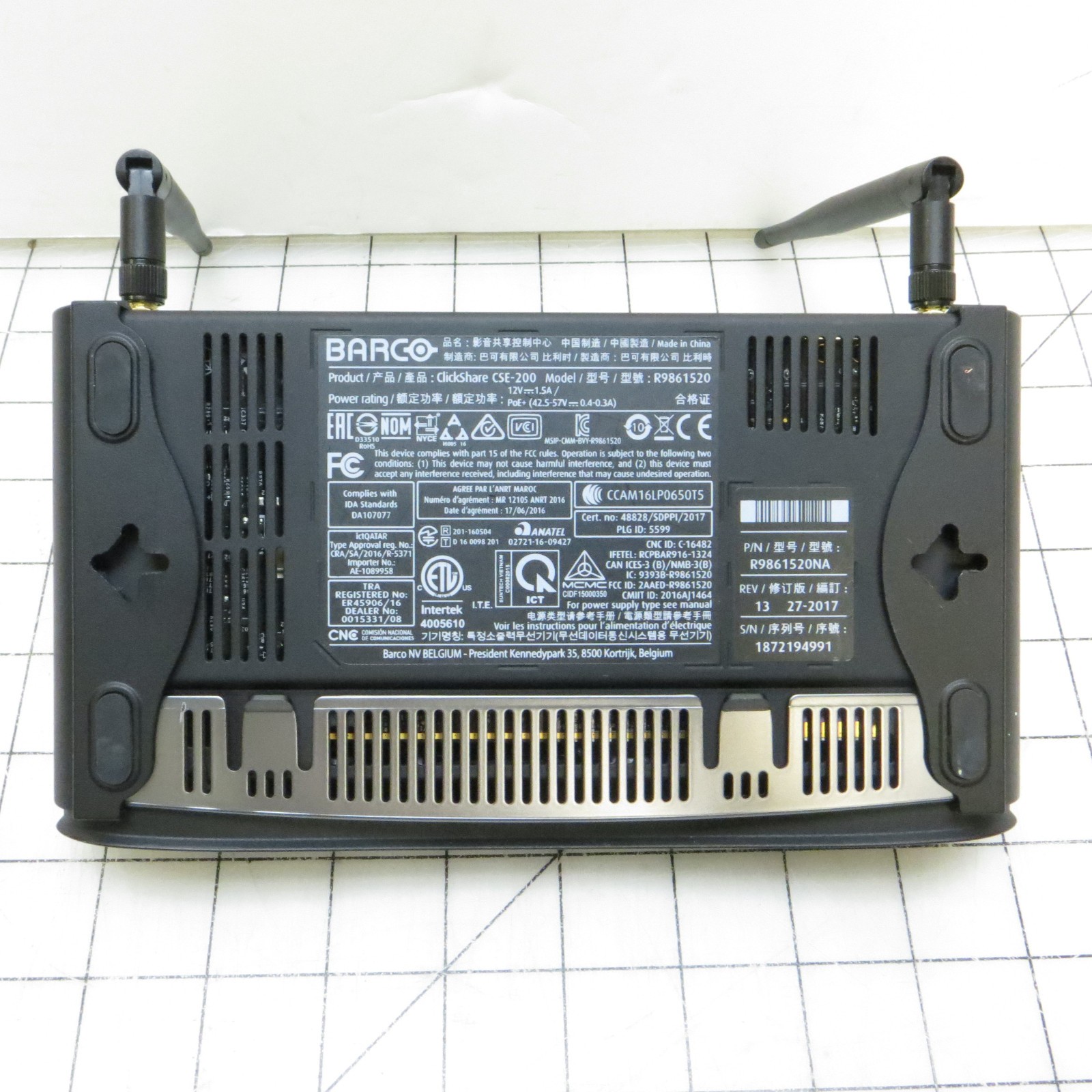 Barco Clickshare CSE-200 Wireless Screen-Sharing Presentation System