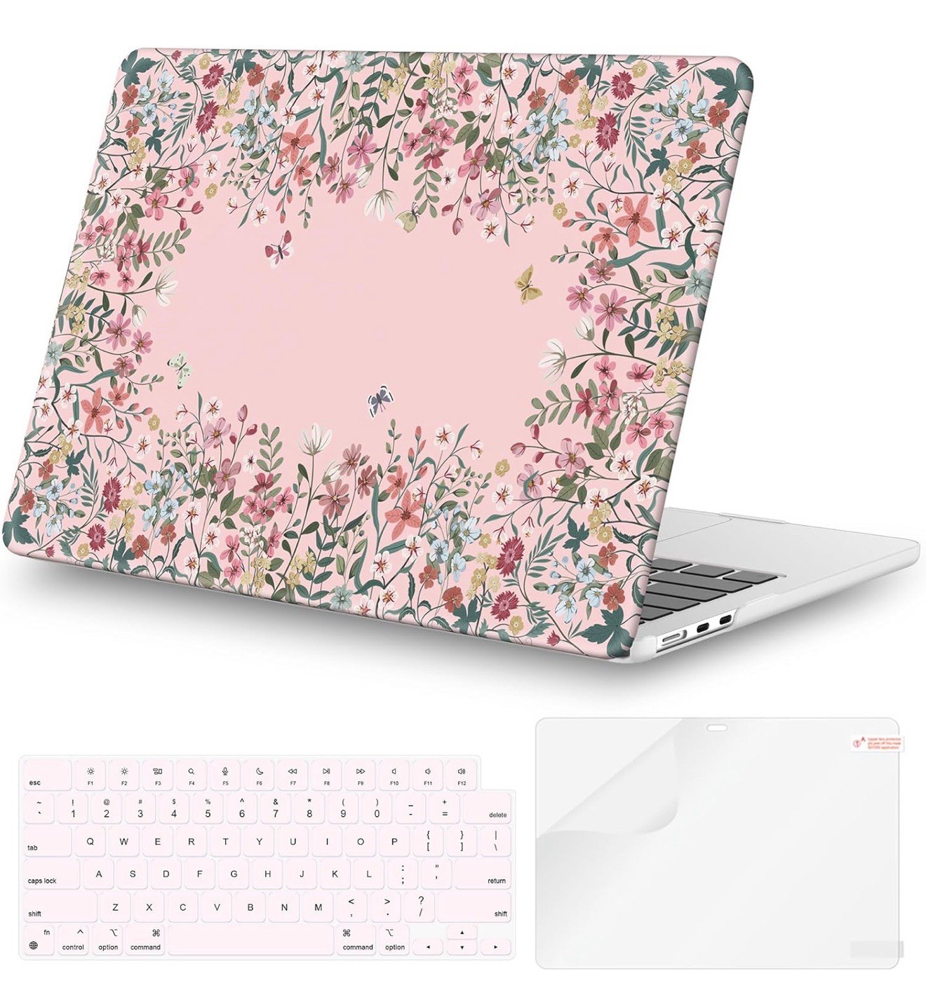 iCasso MacBook Air 13 inch Case 2025 2024-2022 Release, Pink