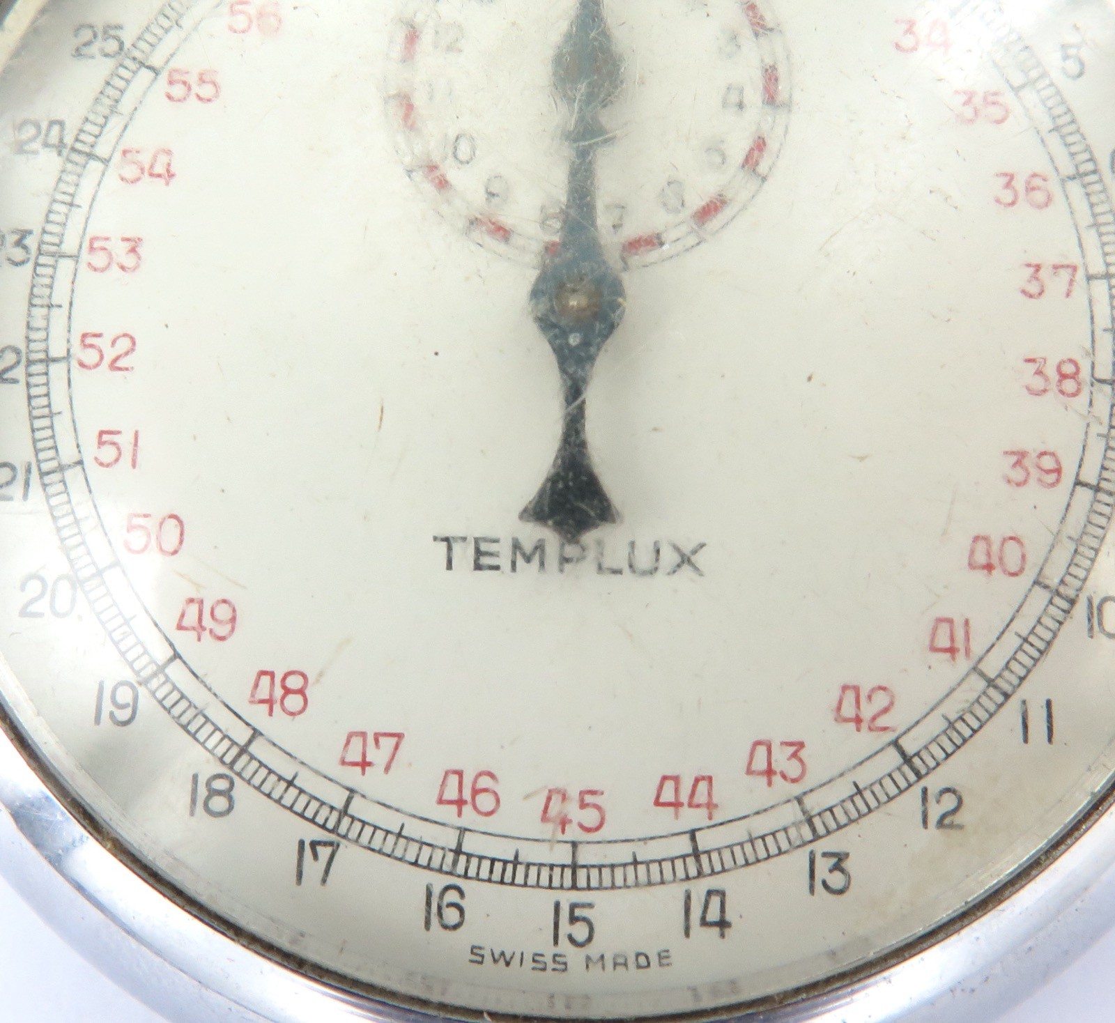 Vintage Swiss Made Templux Stopwatch. Working !