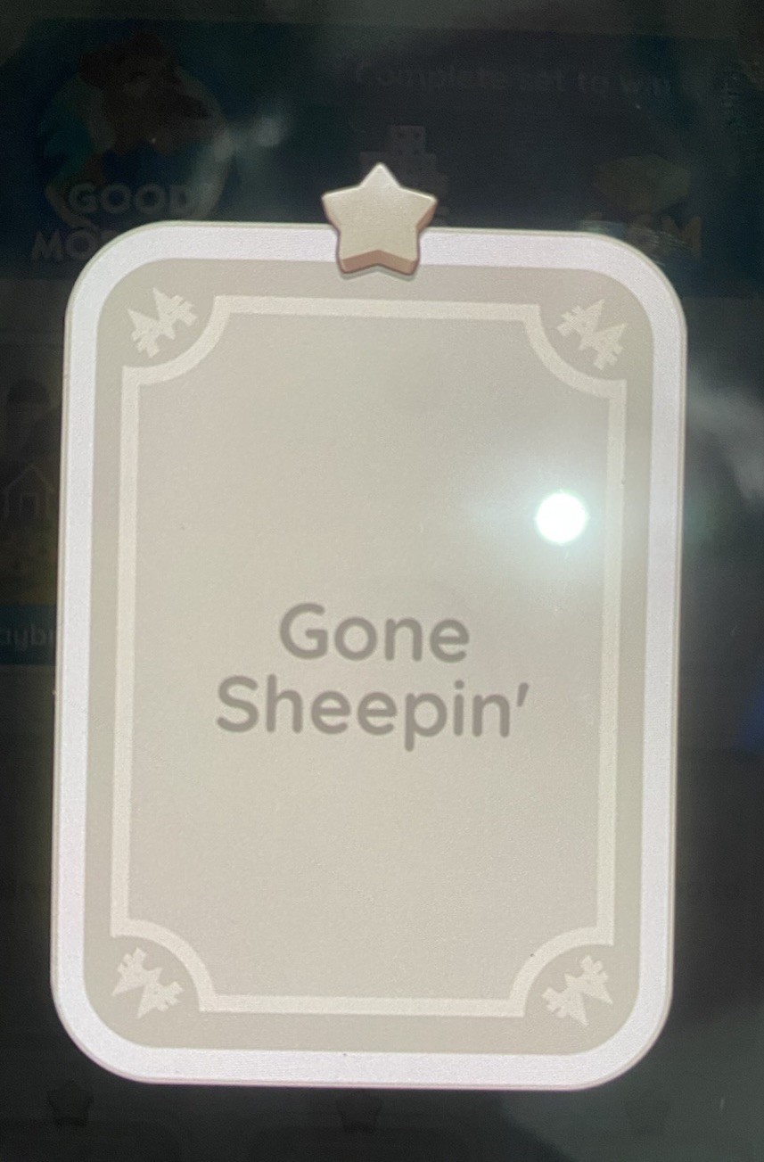 Gone Sheepin'⭐️Set2💙Mono_po-ly Go Sticker