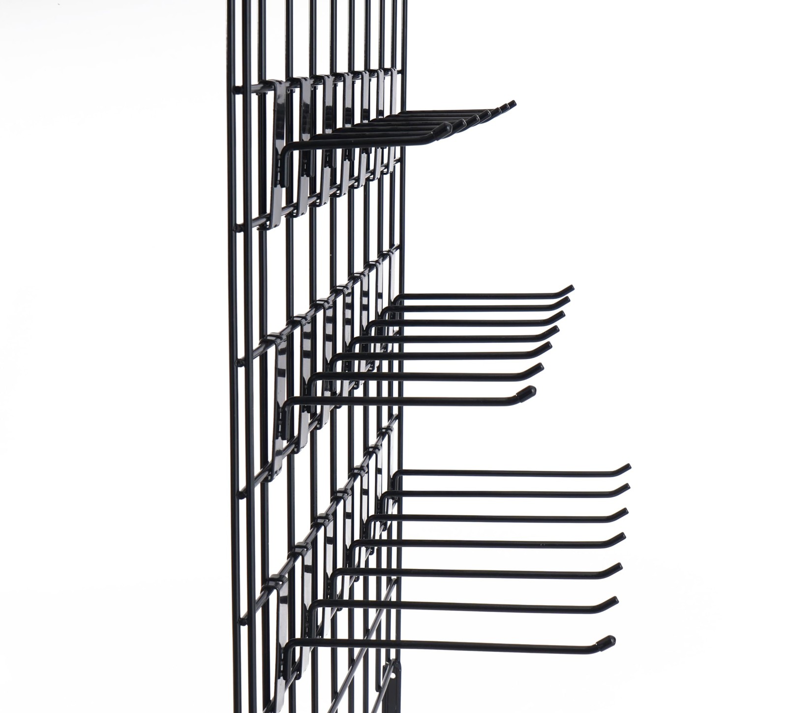 Gridwall Hooks 8 Inch Display Peg Hook Grid Wall Panel Hanger Black 50 PCS