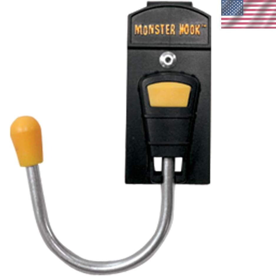 93333 Single Monster Hook, Yellow, Black