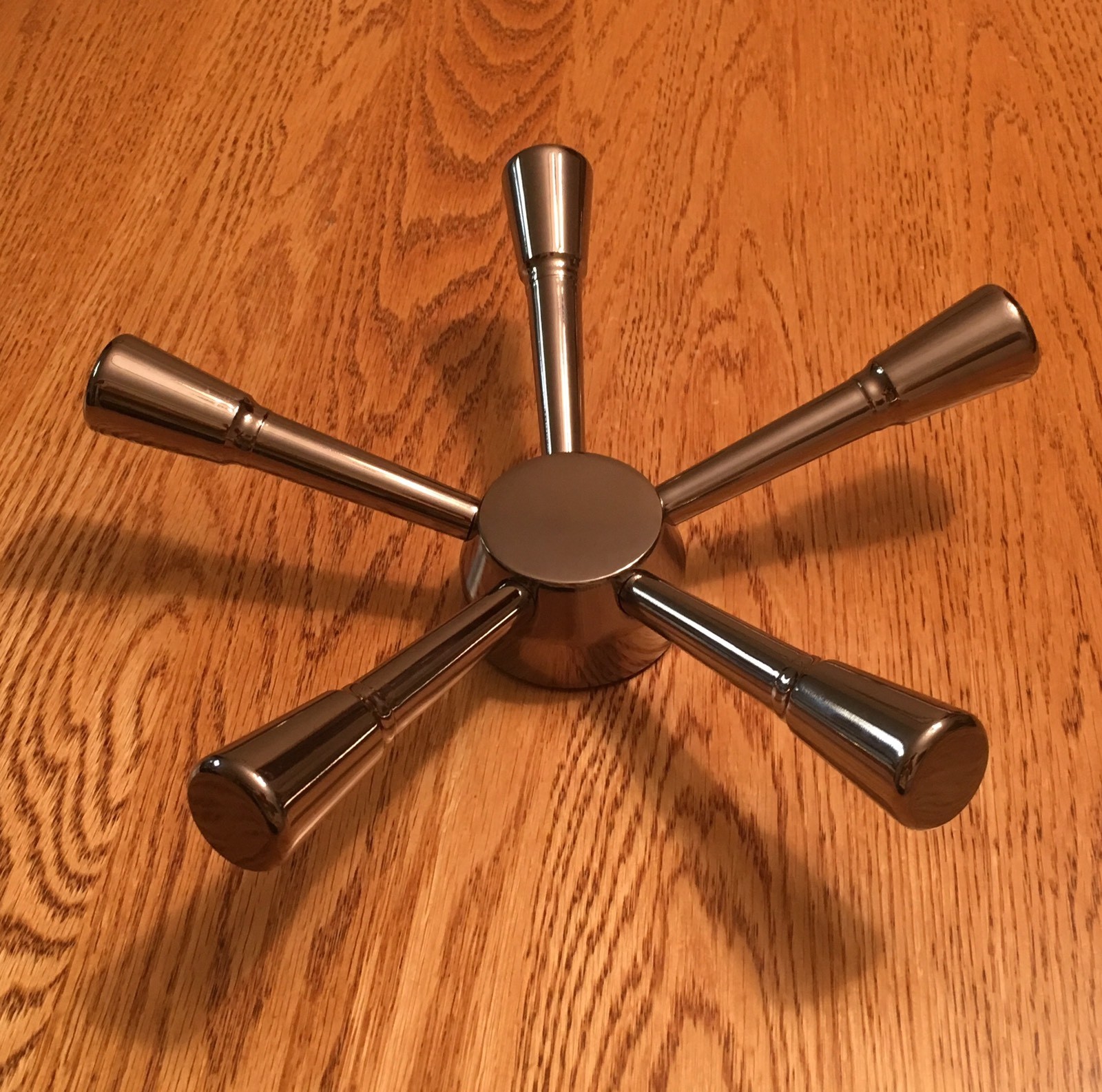 Idaho. Safe Handles. Premium Black Chrome 5 Spoke Safe Handle