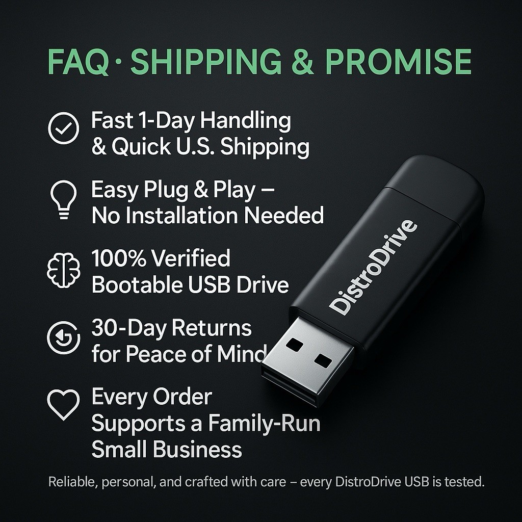 Linux Mint 22.2 Cinnamon 64-Bit Live USB Drive – Plug & Play, Revive Any PC Fast