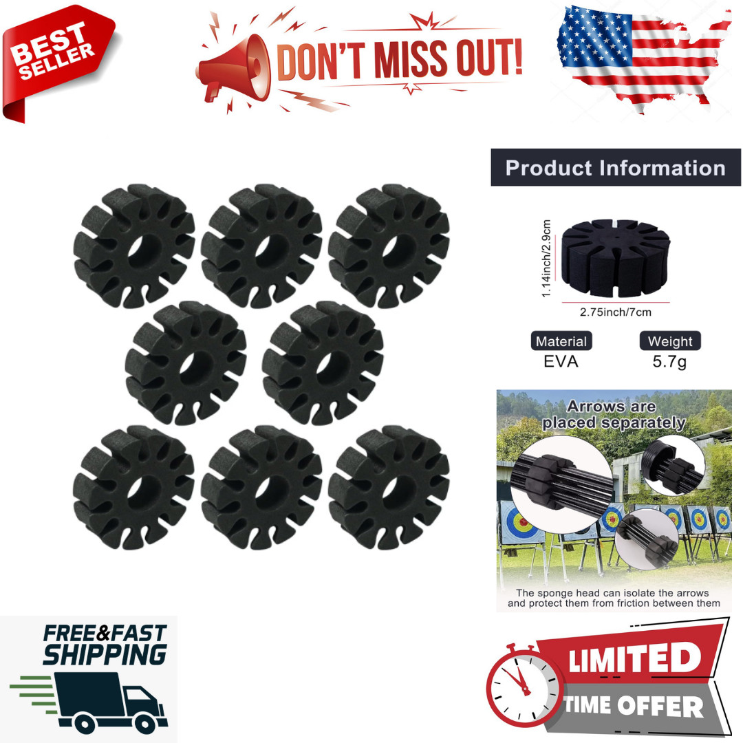 8pcs Eva Sponge Round Arrow Separator for Outdoor Hunting Shooting Accessory
