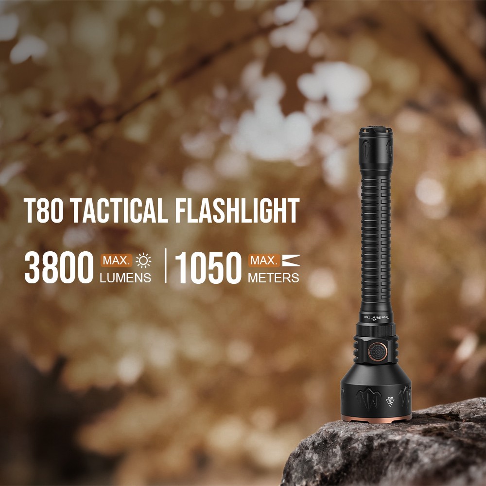 Trustfire T80 3800LM Tactical LED Flashlight Rechargeable Waterproof Hunting US