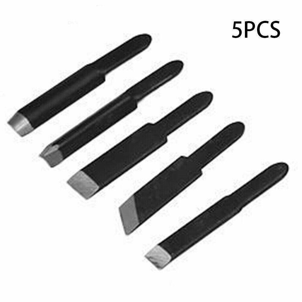 5pcs Spare Part Wood Carving Chisel Blades For Woodworking Electric Rotary Tool
