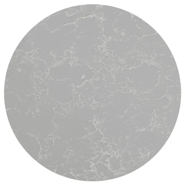 24'' Round All-Weather Quartz Restaurant Table Top in Nebula Gray Marble Finish