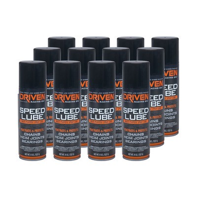 Driven Racing Oil 50090-12, Chain Spray Lubricant 8 oz Aerosol Set of 12