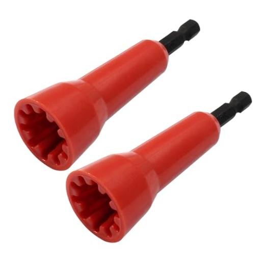 2 PCS Wire Twisting Tool | Wire Nut and Twister Tool, 1/4 In Chuck Red