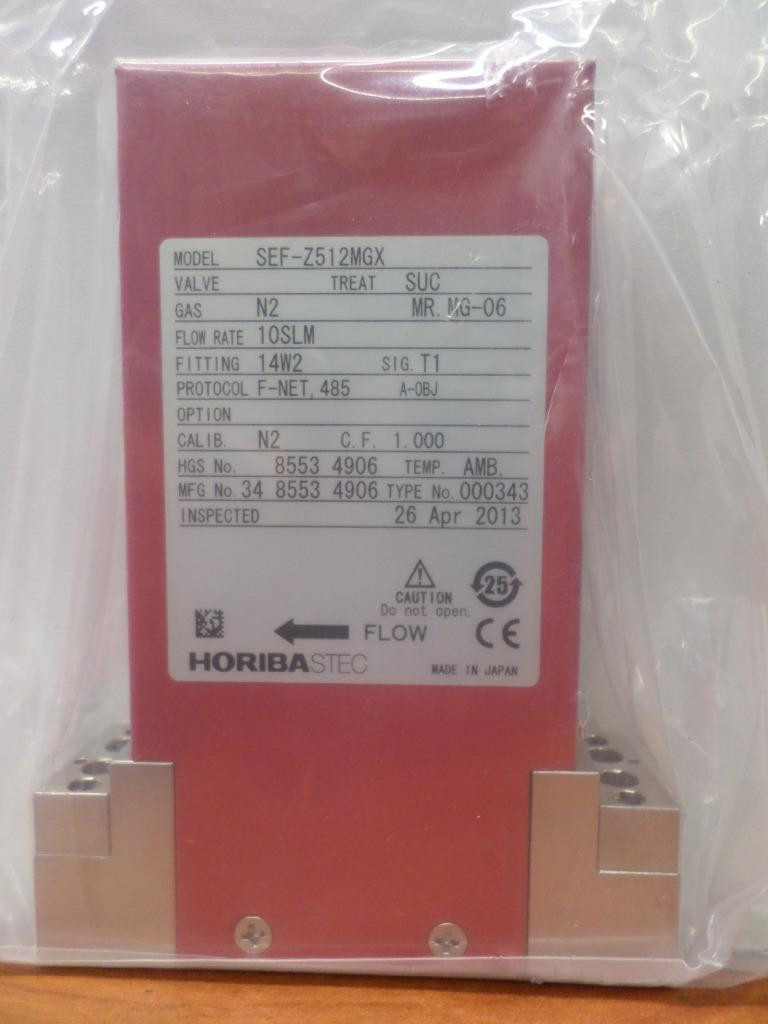 Horiba STEC SEF-Z512MGX Gas N2 10 SLM Fitting 14W2 Mass Flow Controller