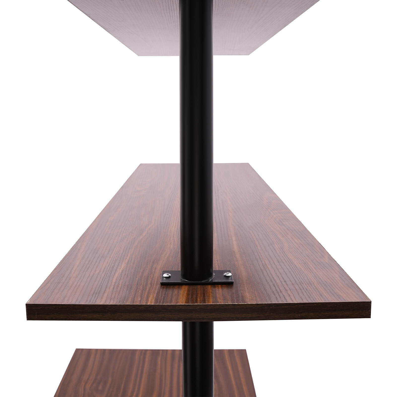 Wall Mounted Table Standing Desk Computer Laptop Desk W/Power Strip Modern Black