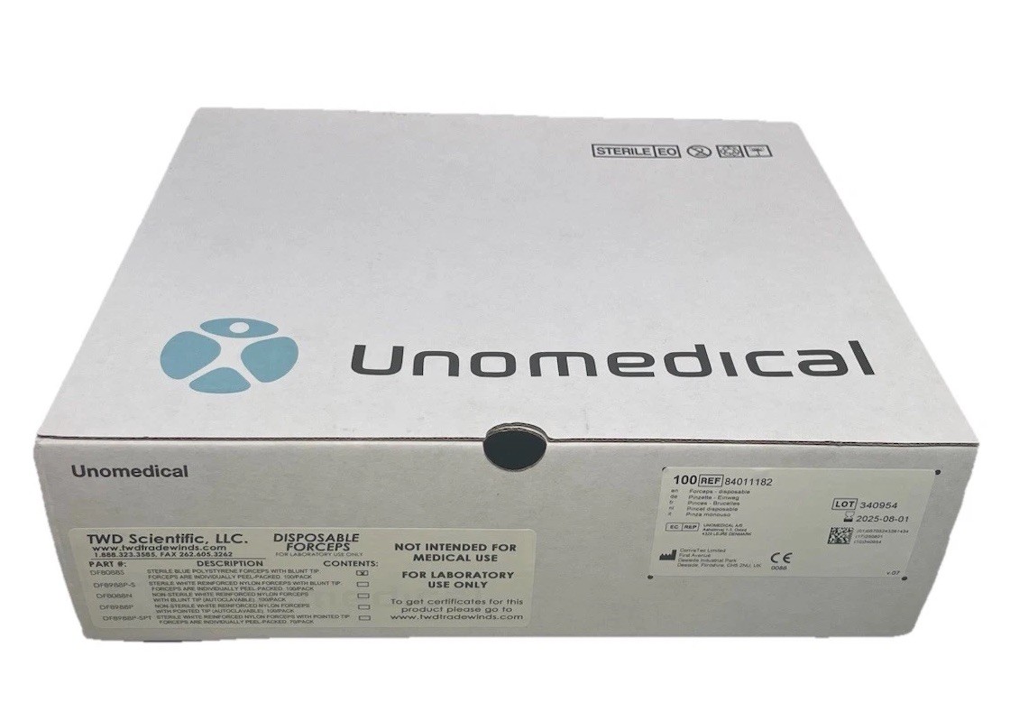 Unomedical Sterile Disposable Forceps With Blunt Tip Sterile 100/CS 84011182